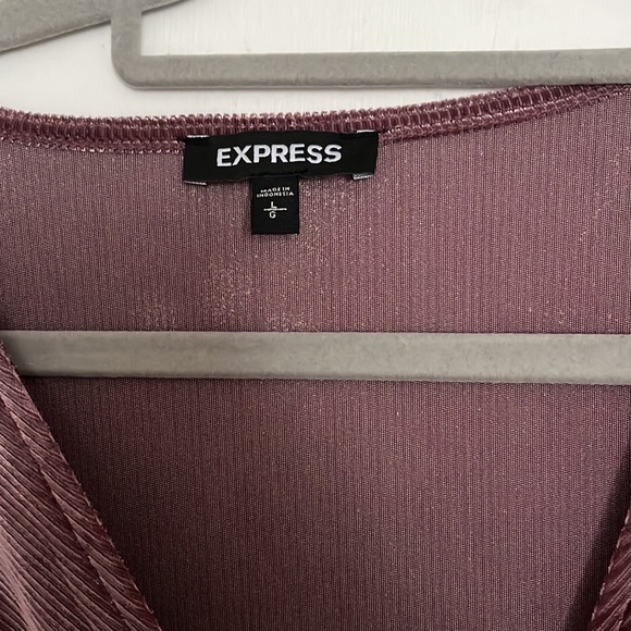 Express Velvet Wrap Dress - Picture 8 of 8